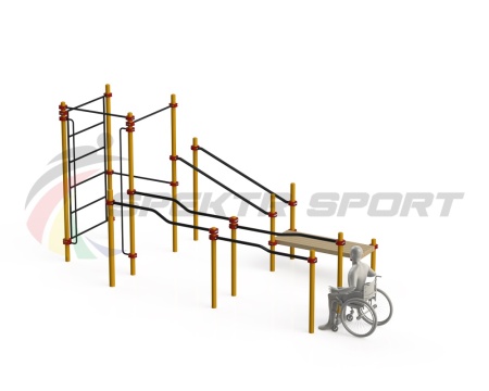 Купить Спортивный комплекс для инвалидов-колясочников WRK-D16_76mm в Рыбном 